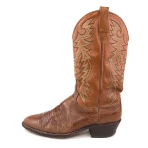 Dan Post Exotic Teju Lizard Western Boots 10.5 D