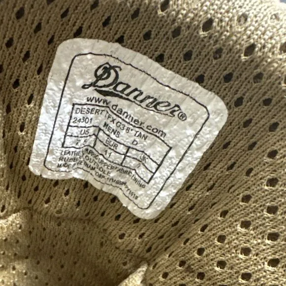 Danner Men's 8&quot; Leather/Nylon Desert TFX‎ G3 Coyote Brown Size 7.5 D