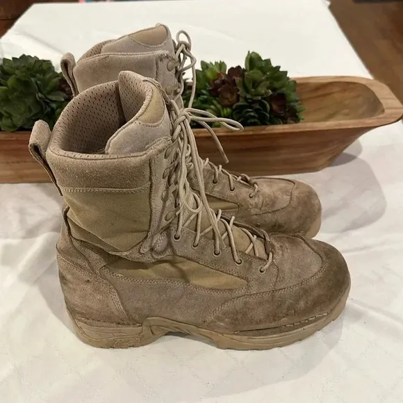 Danner TFX Desert Rough-out Rough Out Hot Boots 8&quot; tan men’s size 12 EUC