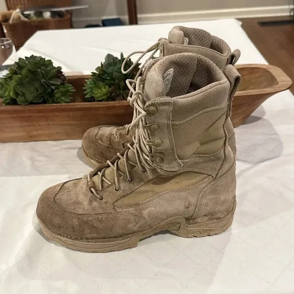 Danner TFX Desert Rough-out Rough Out Hot Boots 8&quot; tan men’s size 12 EUC