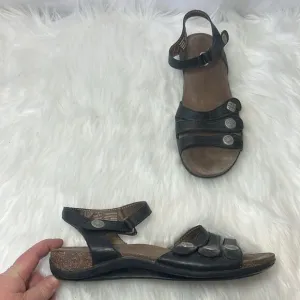 Dansko Black Leather Studded Strappy Sandals Sz 41/US 10.5-11