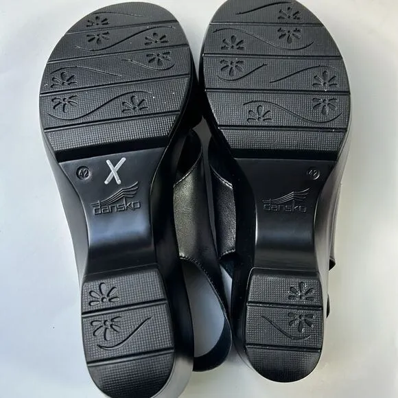 Dansko Jacinda Metallic Silver CrissCross Strappy Slingback Sandals 42  US 11.5