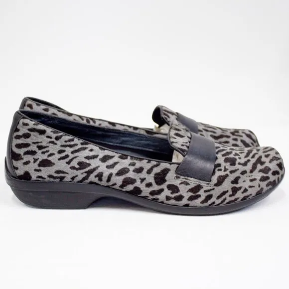 DANSKO •Oskana Leather Loafers Women's Size 8.5-9 US 39 EU Slip-On Calf Hair EUC