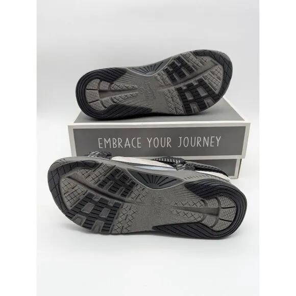 Dansko Racquel Sandals Size EU 38 US 7.5 Black Herringbone Webbing Strappy NEW