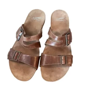 Dansko Rosie Adjustable straps Leather Sandals size 39