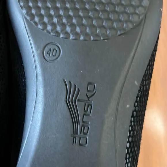 Dansko Shoes Black Shimmer Size 40 US 10 Loafer Slip Ons