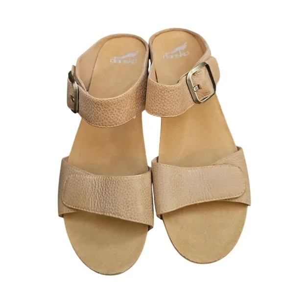 Dansko sz 42 Tan Milled Burnished Tanya Womens Sandals new sz 12 SH497