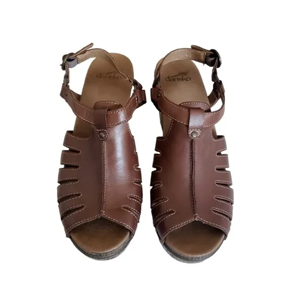 Dansko Womens Randy Randa Strappy Heels Clog Sandals Shoes Size 41 Size 10.5 -11