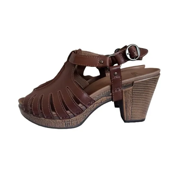 Dansko Womens Randy Randa Strappy Heels Clog Sandals Shoes Size 41 Size 10.5 -11