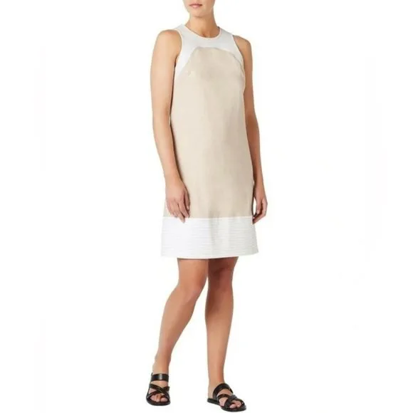 DAVID LAWRENCE Linen Sleeveless Shift