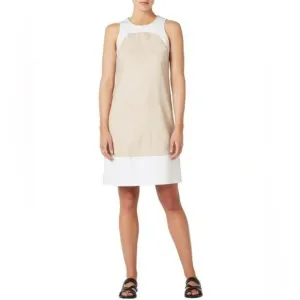 DAVID LAWRENCE Linen Sleeveless Shift