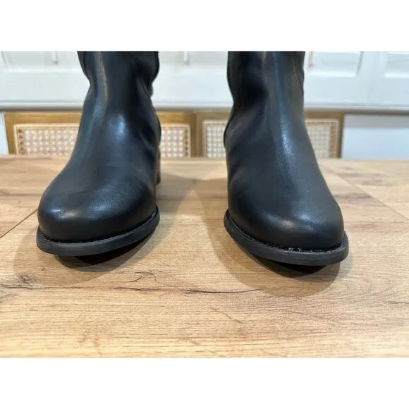 David Tate Superior Black Boots Leather Sz 10.5 WW NWOB Formal Casual Waterproof