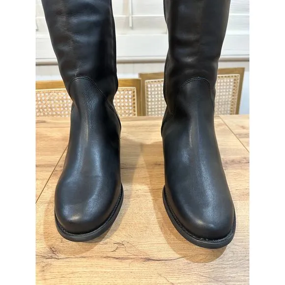 David Tate Superior Black Boots Leather Sz 10.5 WW NWOB Formal Casual Waterproof