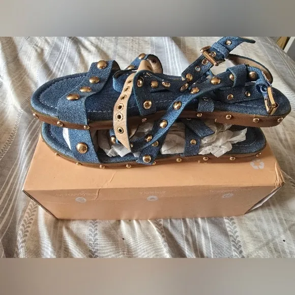 Denim Sandals (Never Worn)