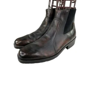 Dexter USA Men's Chelsea Boots US 10.5 M Brown Pull-On Casual Square-Toe Boot