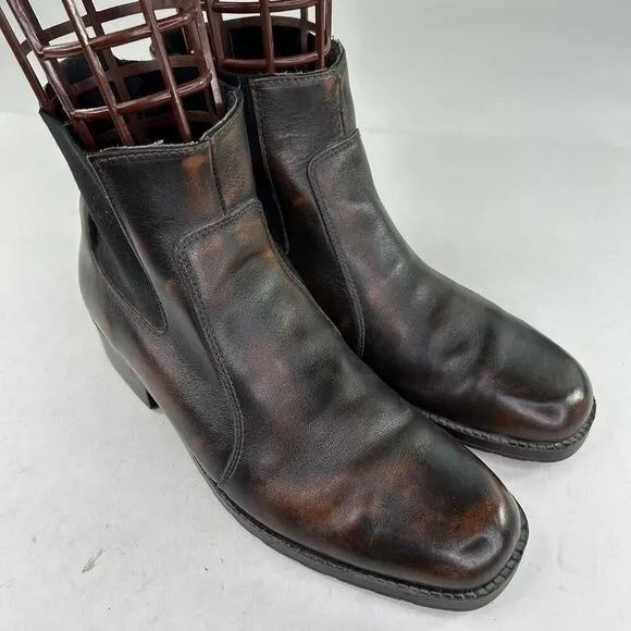 Dexter USA Men's Chelsea Boots US 10.5 M Brown Pull-On Casual Square-Toe Boot