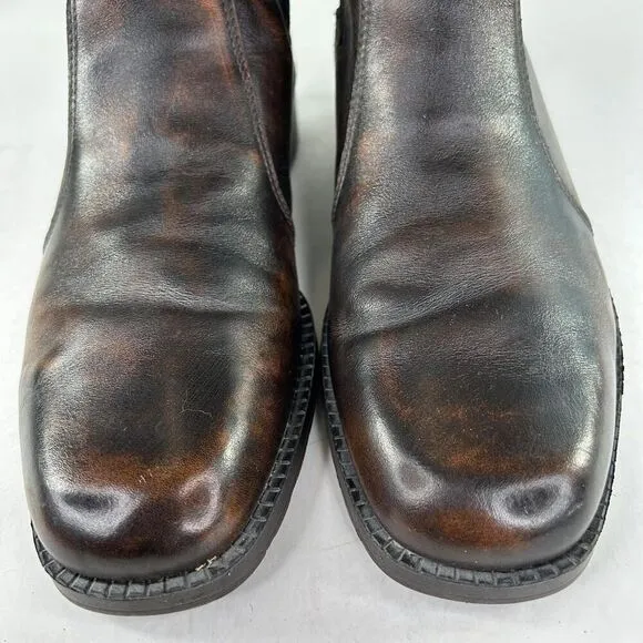 Dexter USA Men's Chelsea Boots US 10.5 M Brown Pull-On Casual Square-Toe Boot
