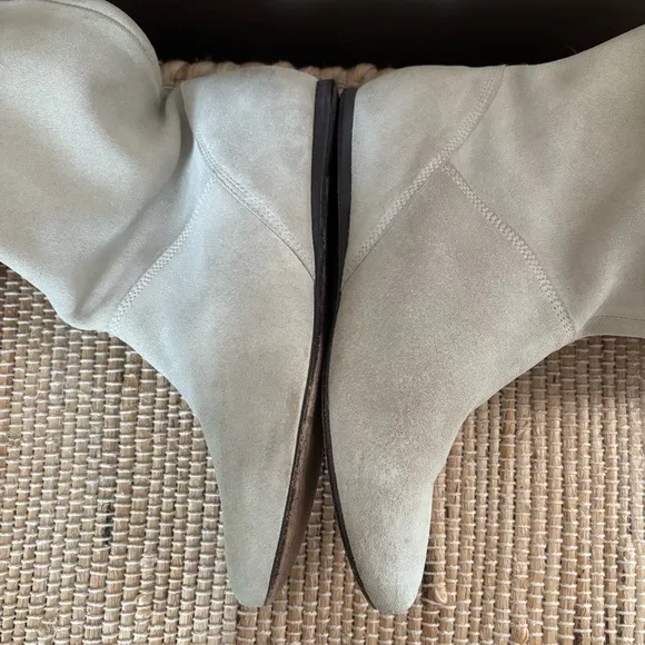 Diesel Taupe Gray Suede Knee High Boots Women’s Size 38/US 7.5 Leather Vintage