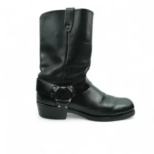 Dingo Boots Mens 10.5D Black Leather Harness Motorcycle Riding D119057 No Insole