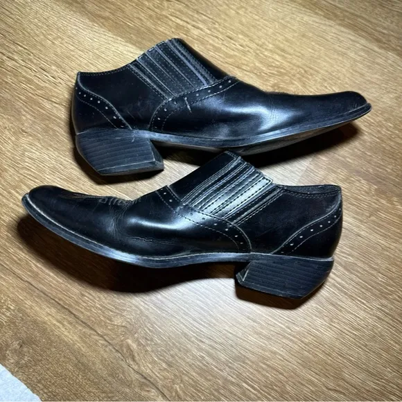 DINGO Women's Dan Post Leather Low-Cut Western Ankle Boots Size 10M Casual