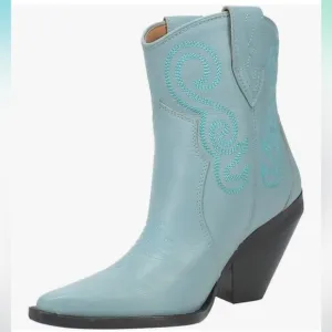 Dingo Womens Pretty N' Prissy Snip Toe Casual Boots‎ Ankle High Heel 3&quot;
