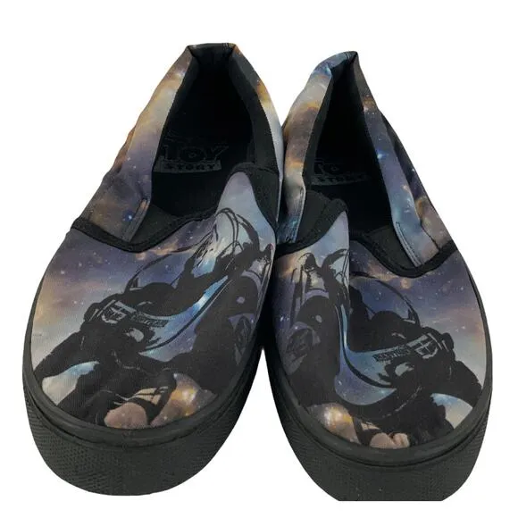 Disney Pixar Shoes Mens Size 10 Toy Story Picture Print Casual Slip-on Loafers