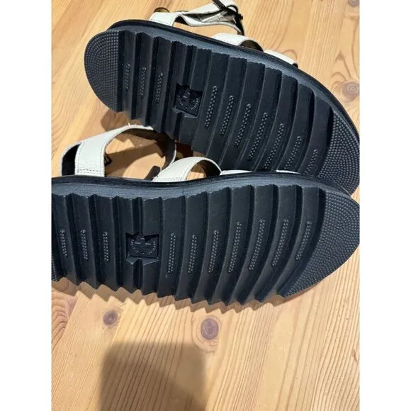 Doc Dr. Martens Blaire Flatform Olive Leather Sandals Women's Size 8 39 UK 6 New