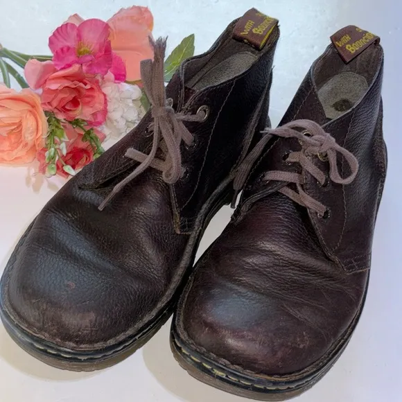 Doc MARTENS Chukka boots SUSSEX Size 9 BROWN LEATHER ANKLE DESERT BOOTS Low