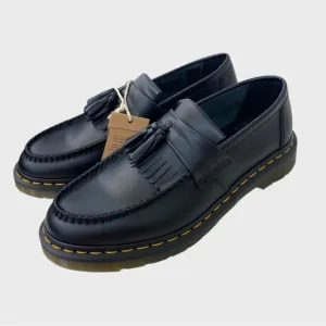 Doc Martens NWT Black Smooth Leather Adrian Tassel Loafers Men's Size 10 EU 43