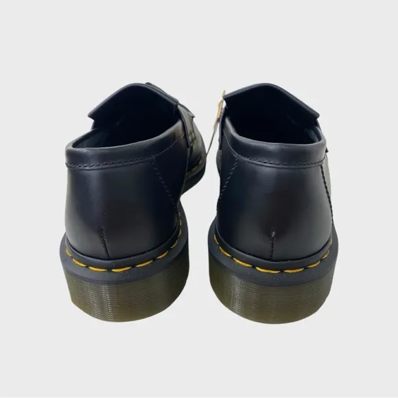 Doc Martens NWT Black Smooth Leather Adrian Tassel Loafers Men's Size 10 EU 43