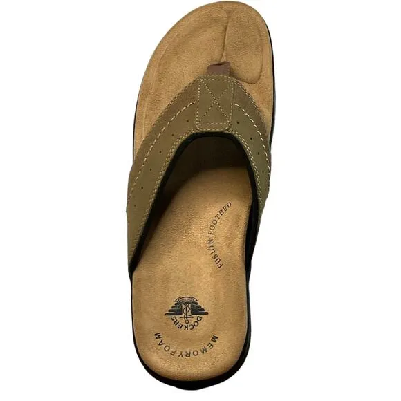 Dockers Men's Flip Flop Sandals Tan Size 12