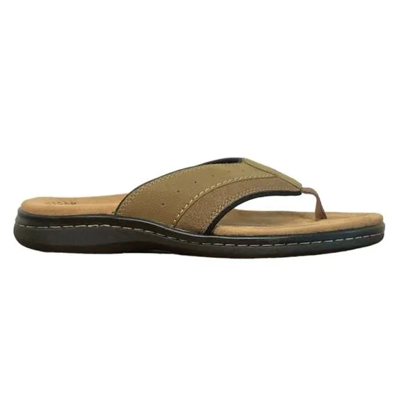 Dockers Men's Flip Flop Sandals Tan Size 12