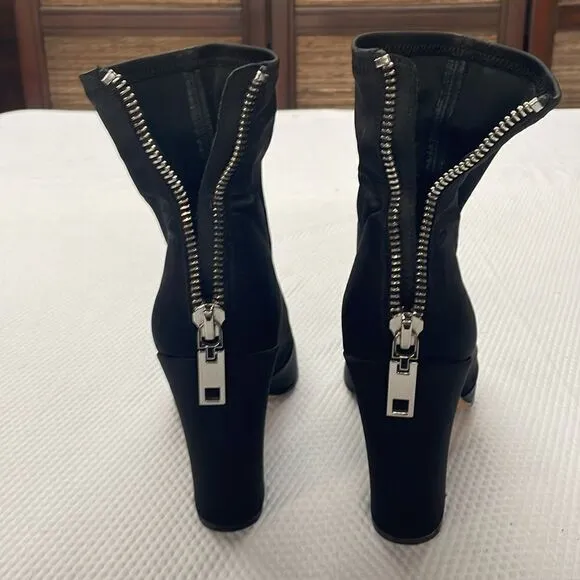 Dolce Vita Size 10 5 1/4” Heel Leather Stretch Boots