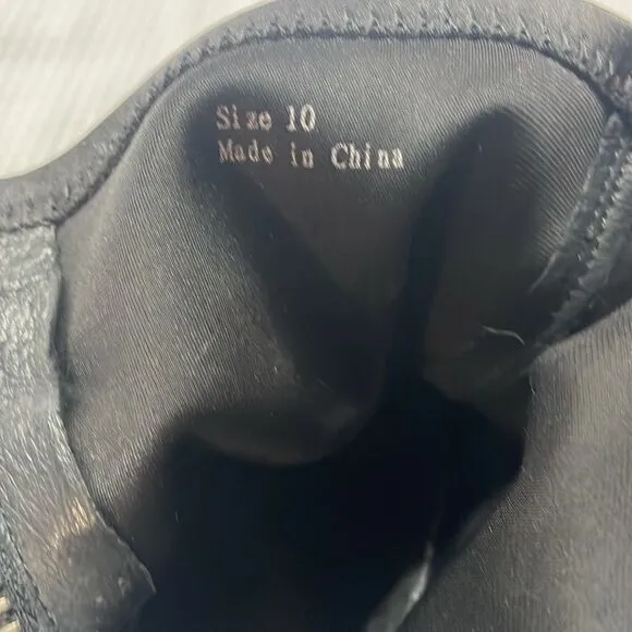 Dolce Vita Size 10 5 1/4” Heel Leather Stretch Boots