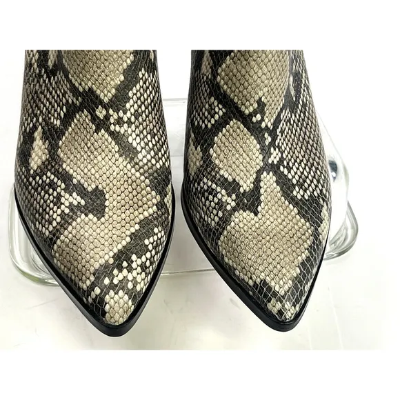 Dolce Vita Womens Snakeskin Print Leather Ankle Boots Size 9.5 Issa NEW
