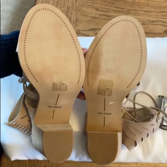 DOLCE VITA STRAPPY NUBUCK SANDALS.  NEW.