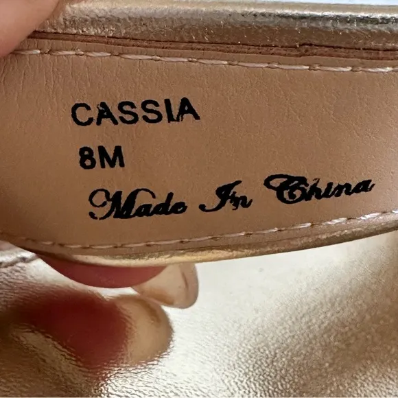Donald J Pilner Cassia Natural Platino Cork Sandals Size 8 NWOT