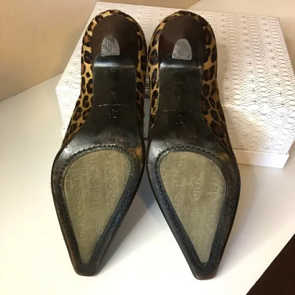 DONALD J PLINER Congo Hair Stiletto Chelsea Boots 🐆🐆