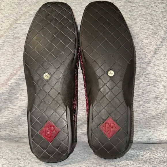 Donald J. Pliner Danie Loafers, Pink and Black, Size 10, EUC
