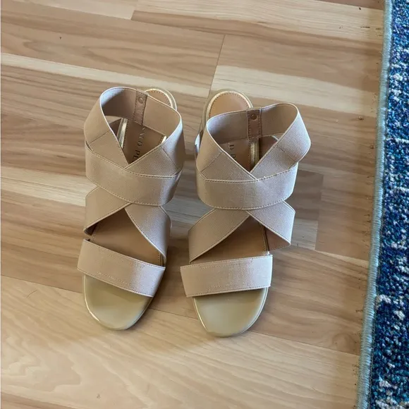 Donald J Pliner Katja Stretch Crisscross Stiletto Size 7.5 New
