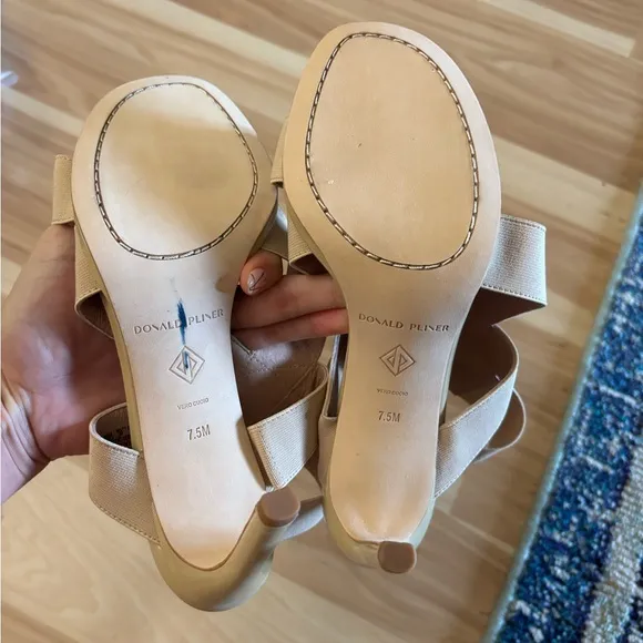 Donald J Pliner Katja Stretch Crisscross Stiletto Size 7.5 New