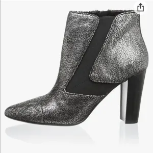 Donald Pliner Blis heeled boots booties metallic with stretch panel