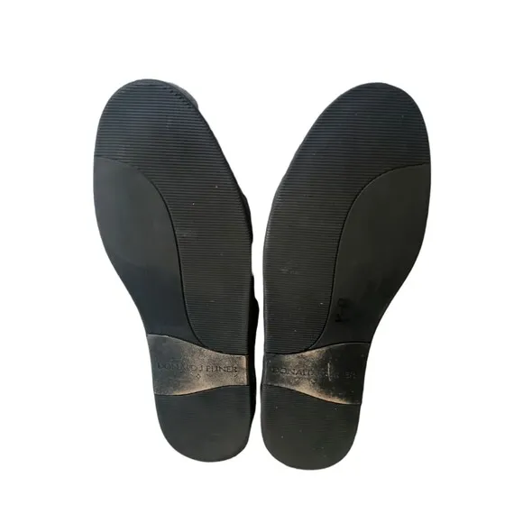 Donald Pliner Jefery-Mo Snake print Slip On Fashion Loafers Black Men's Sz 13 M