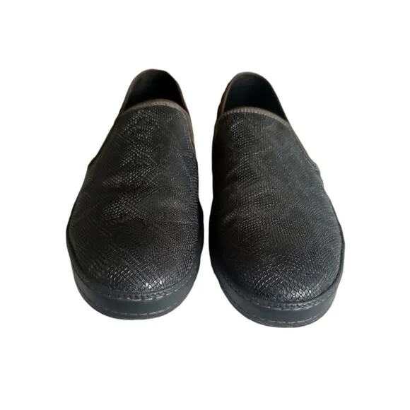 Donald Pliner Jefery-Mo Snake print Slip On Fashion Loafers Black Men's Sz 13 M