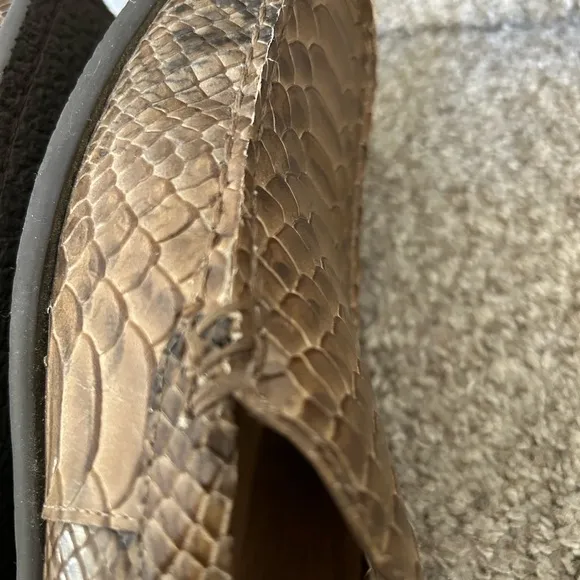 Donald Pliner “Marceline” slip on loafer. Crocco brown. Size 11. Like new