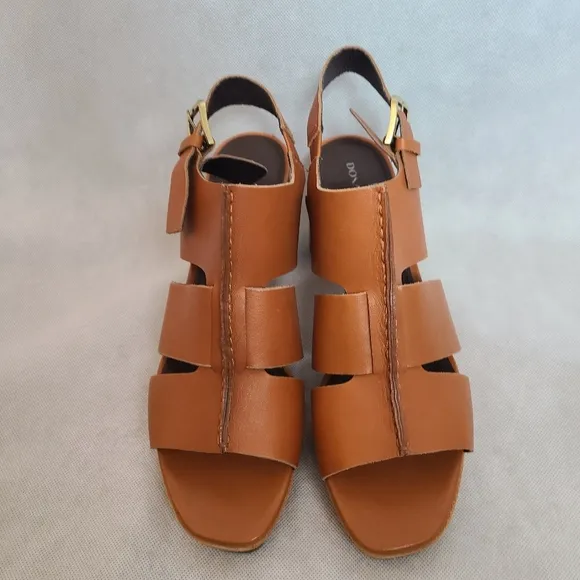 Donald Pliner Women's Leather blocked Heel Sandals Sz 11
