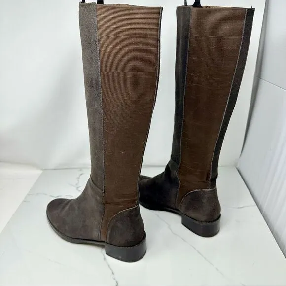 Donald Pliner Boxer Suede Tall Boots- Size 8