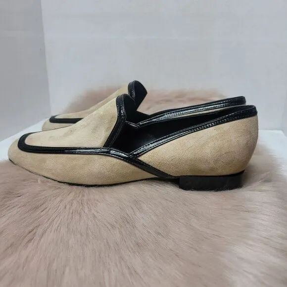Donald Pliner Women's Rezza Smoking Slip-On Loafers Shoes Size 8.5
