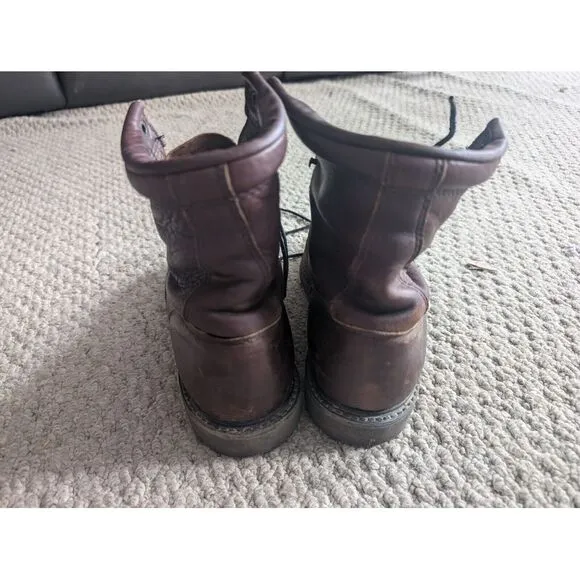Double H Boots Women's 9W Ladies Lacer Brown Leather Lace-Up‎ 9314 Western