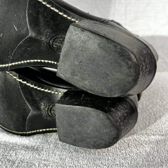 Double H HH Vintage Black Leather Cowboy Boots Mens 8EE Western Riding Boot 2361